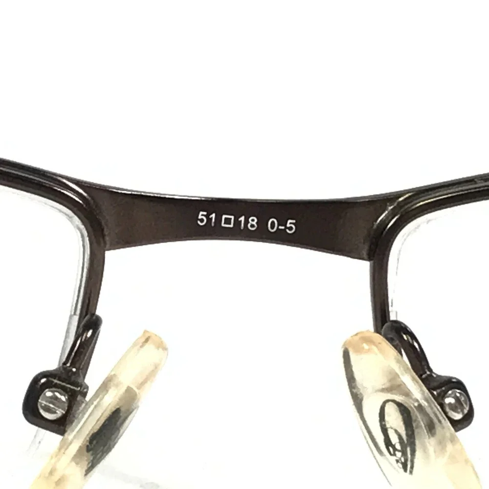 Nine West Eyeglasses Frames NW416 0CU2 Brown Rectangular Half Rim 51-18-130